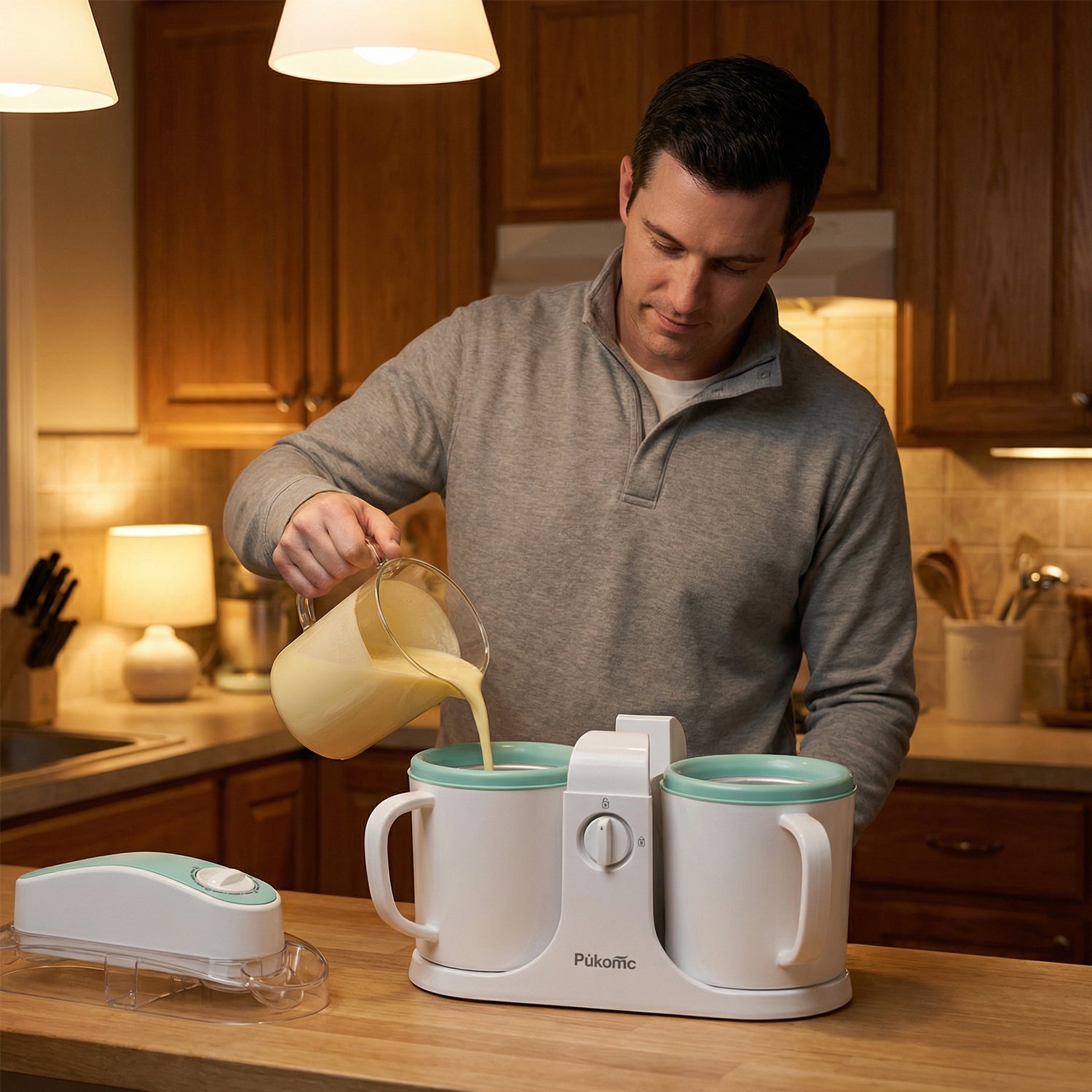 PUKOMC Ice Cream Maker Machine